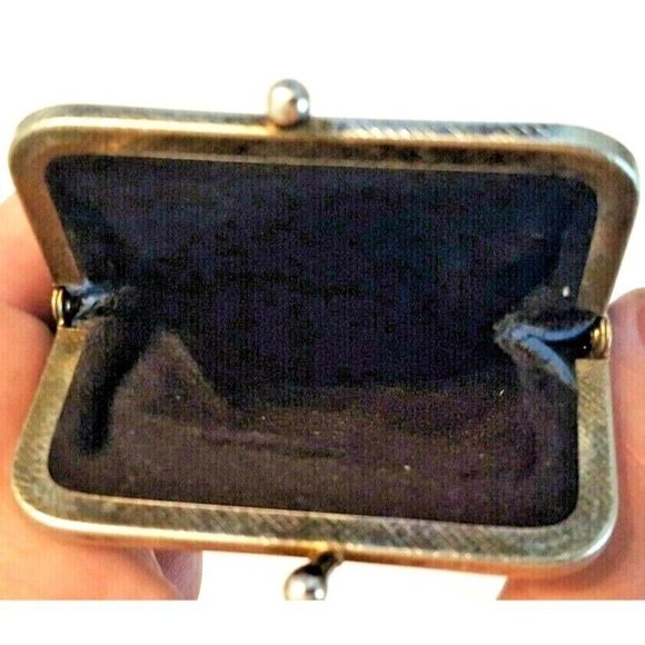 Eyeglasses Sunglasses Reading Glasses Case Kiss Clasp 7 x 4 in Vegan Leather Vtg - Picture 10 of 10